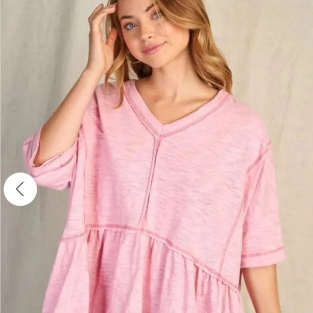 Blouse Pink Lightweight XXL